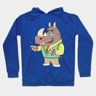 Goofy Daddy Rhino Kids T-Shirt Hoodie